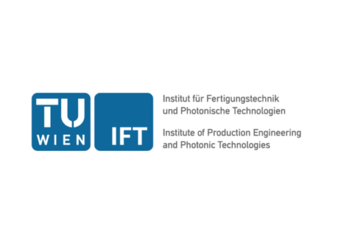 Logo der TU Wien und des Instituts für Fertigungstechnik und Photonische Technologien (IFT).